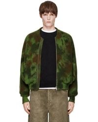 vowels - Knitted Bomber Jacket - Lyst