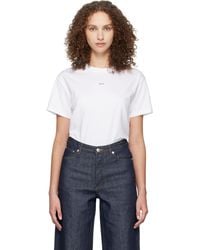 A.P.C. - Boxy Micro Logo T-Shirt - Lyst