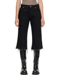 Rick Owens - Tower Bolan Cutoff Denim Shorts - Lyst