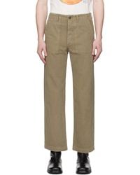 RE/DONE - Khaki Modern Utility Trousers - Lyst