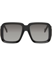 Loewe - Lunettes de soleil carrées noires - Lyst