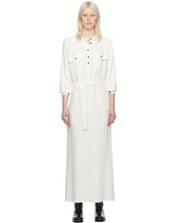 A.P.C. - . Off-white Marla Maxi Dress - Lyst