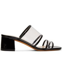 Maryam Nassir Zadeh Black And Transparent Martina Slide Sandals