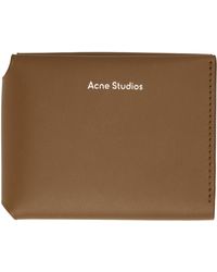 Acne Studios - Brown Folded Card Wallet - Lyst