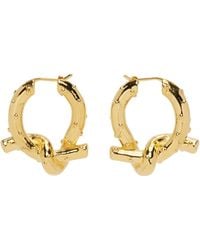 Acne Studios - Gold Knot Earrings - Lyst