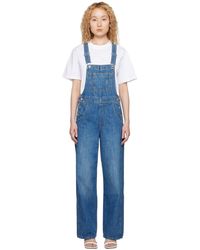 Levi's Utility Loose Overall in Blue | Lyst