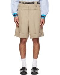 Egonlab - Double Waist Wool Shorts - Lyst