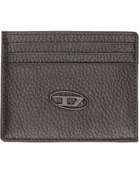 DIESEL - Grained Leather Card Holder - Lyst