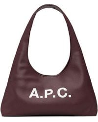 A.P.C. - Burgundy Baby Ninon Shoulder Bag - Lyst