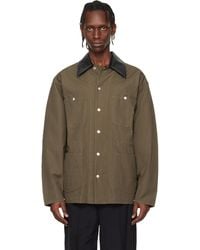 Toga Virilis - Khaki Canvas Jacket - Lyst