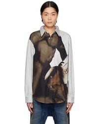 Y. Project - Gray Body Collage Shirt - Lyst