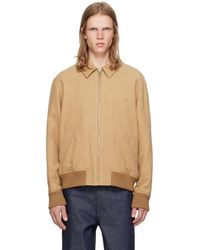 A.P.C. - Tan Gilles Bomber Jacket - Lyst