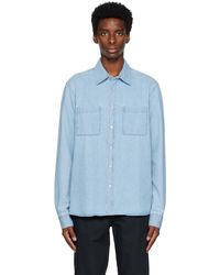 Another Aspect - ブルー Another 5.0 シャツ - Lyst