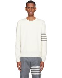 Thom Browne - Off-white 4-bar Sweater - Lyst