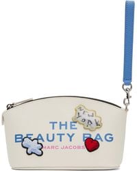 Marc Jacobs - ホワイト 'The Sticker Patch Beauty Bag' コスメポーチ - Lyst