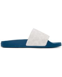 coach blue sandals