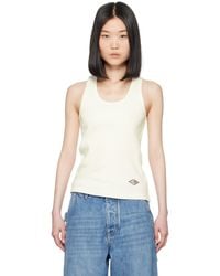 Bottega Veneta - Off- Compact Rib Tank Top - Lyst