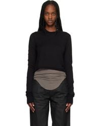 Rick Owens - Temple Cropped Level Ls T-Shirt - Lyst