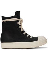 Rick Owens - Leather High-top Sneakers - Lyst
