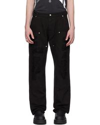 1017 ALYX 9SM - Black Destroyed Trousers - Lyst