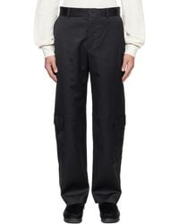 WOOD WOOD - Pantalon Cargo Yves Noir - Lyst