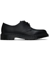 Dr. Martens - Chaussures oxford 1461 noires en cuir poli - Lyst