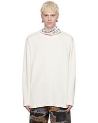 Y. Project - Off-white Triple Collar Long Sleeve T-shirt - Lyst