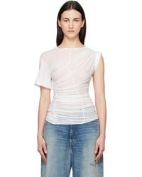 MATIERES FECALES - Off- Warp T-Shirt - Lyst