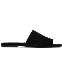 TOTEME - Velour-Leather Bandeau Sandals - Lyst