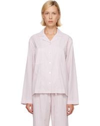 Tekla - Fine Twill Long-Sleeved Pyjama Shirt - Lyst