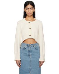 Loulou Studio - Off-white Button Cardigan - Lyst