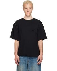 we11done - Logo Pin-Tucked T-Shirt - Lyst