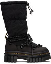 Dr. Martens - ブラック Audrick Padded Hi プラットフォーム ブーツ - Lyst