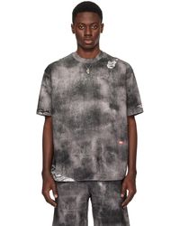 DIESEL - T-shirt T-Wash N2 noir - Lyst