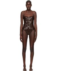 Oséree - Brown Balconette Swimsuit - Lyst