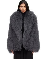 Yves Salomon - Oversized Shearling Coat - Lyst