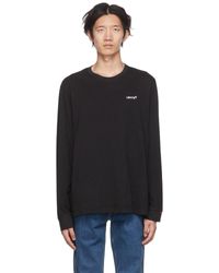 Levi's Black Embroidered Long Sleeve T-shirt