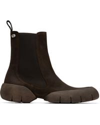 DIESEL - Bottes Chelsea D-Mathieu Brunes En Suède - Lyst