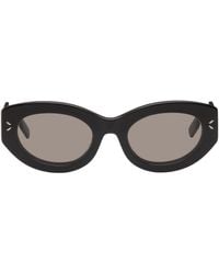McQ - Mcq Black Cat-eye Sunglasses - Lyst