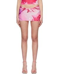 Miaou - Pink Elektra Miniskirt - Lyst
