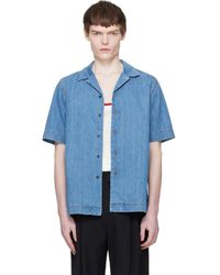 Dries Van Noten - Short-Sleeve Denim Shirt - Lyst