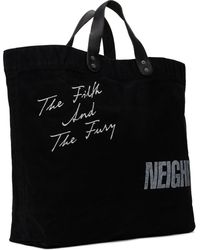 バッグ 24SS NEIGHBORHOOD LOGO FLEXIBLE BAG-L Neighborhood Logo Flexible Tote Bag in Black for Men | Lyst