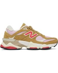 New Balance - Tan & 9060 Sneakers - Lyst
