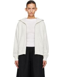 Entire studios - Off- Full Zip Hoodie - Lyst