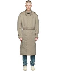 Tom Ford - Beige Polyester Trench Coat - Lyst