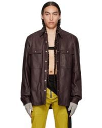 Rick Owens - Purple Padded Leather Jacket - Lyst