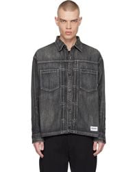 Neighborhood - ブラック Ls ウォッシュド デニムシャツ - Lyst