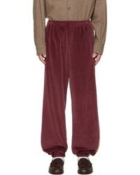 Needles - Burgundy Side Line Sweatpants - Lyst