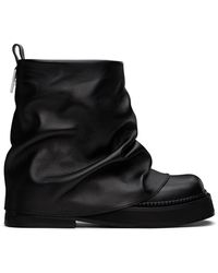 The Attico - Bottines militaires robin noires - Lyst