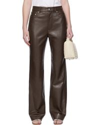 Nanushka - Seldes Regenerated Leather Trousers - Lyst